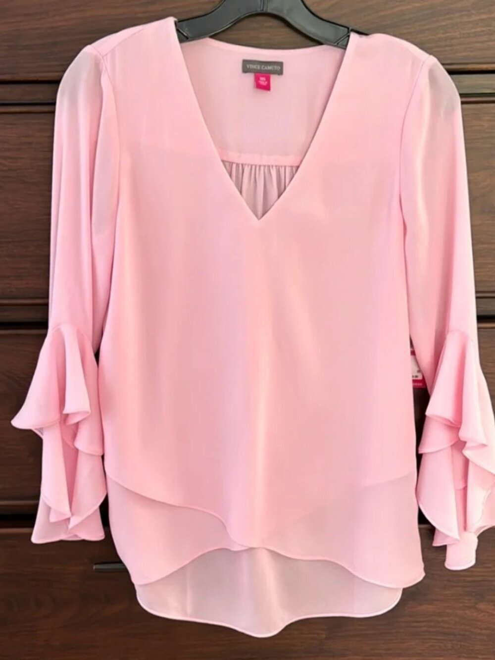 VINCE CAMUTO TOP, XXS (no tags) Pink
